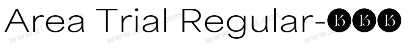 Area Trial Regular字体转换